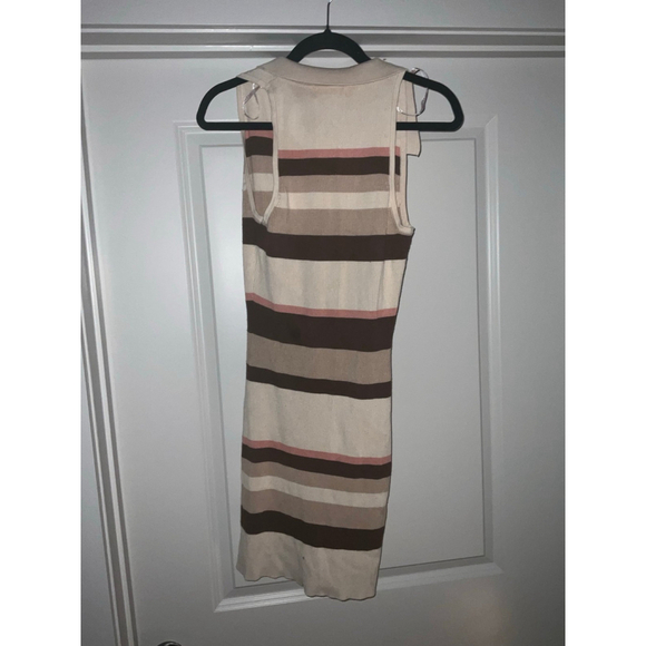 Guess Striped Sweater‎ Dress XL Beige - Picture 7 of 9